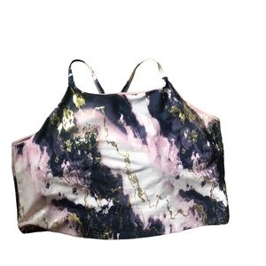 Old Navy Active Powersoft Sports Bra Sz. 3X Light Support Built In Bra Purple